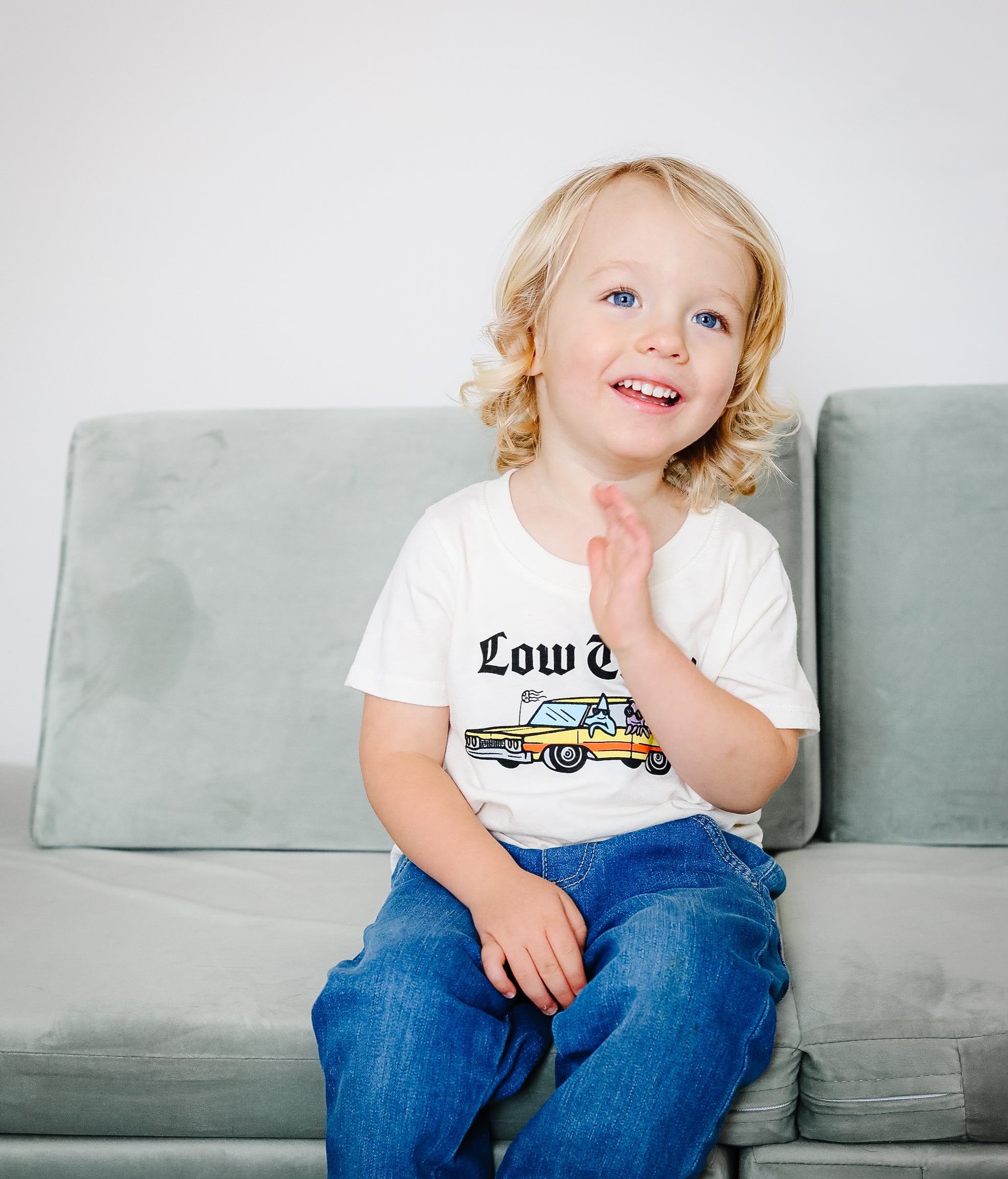 California Kids Collection | Low Tiden - Baby - White | Eco-Friendly, Sustainable Kids Apparel