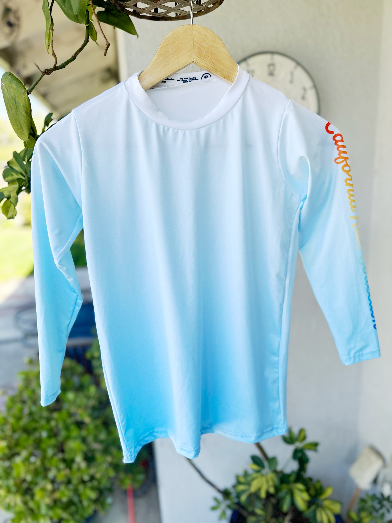 California Kids Collection | Rash Guard - Youth - Blue | Eco-Friendly, Sustainable Kids Apparel