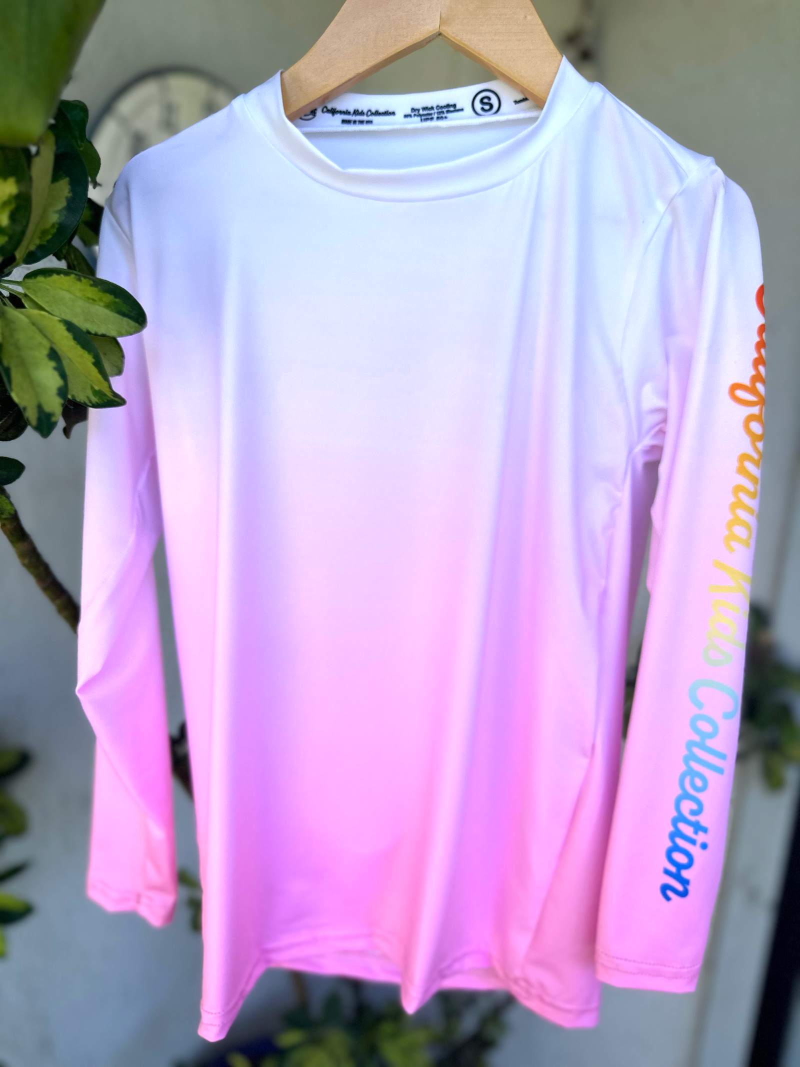 California Kids Collection | Rash Guard - Youth - Pink | Eco-Friendly, Sustainable Kids Apparel