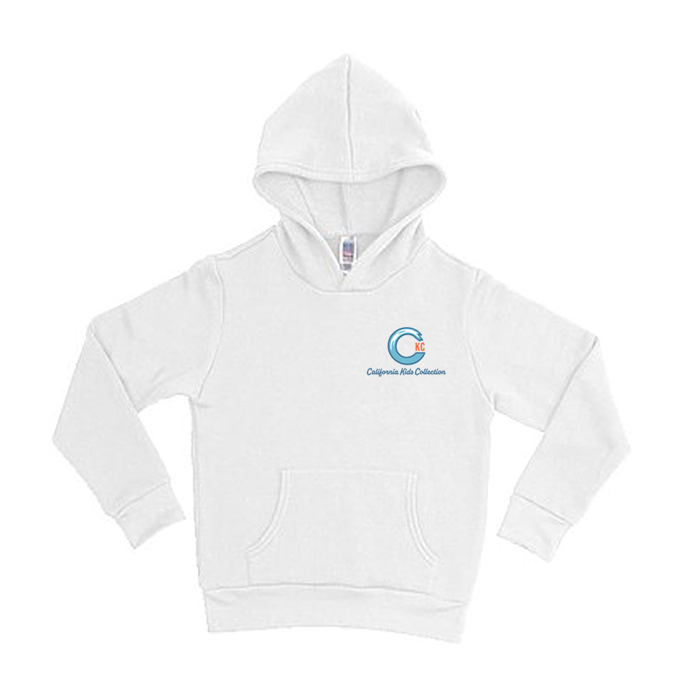 California Kids Collection | CKC Logo Hoodie - Youth - White | Eco-Friendly, Sustainable Kids Apparel