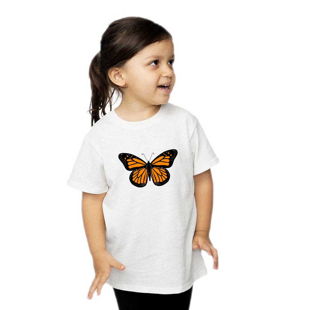 Toddler White Monarch Tee | California Kids Collection