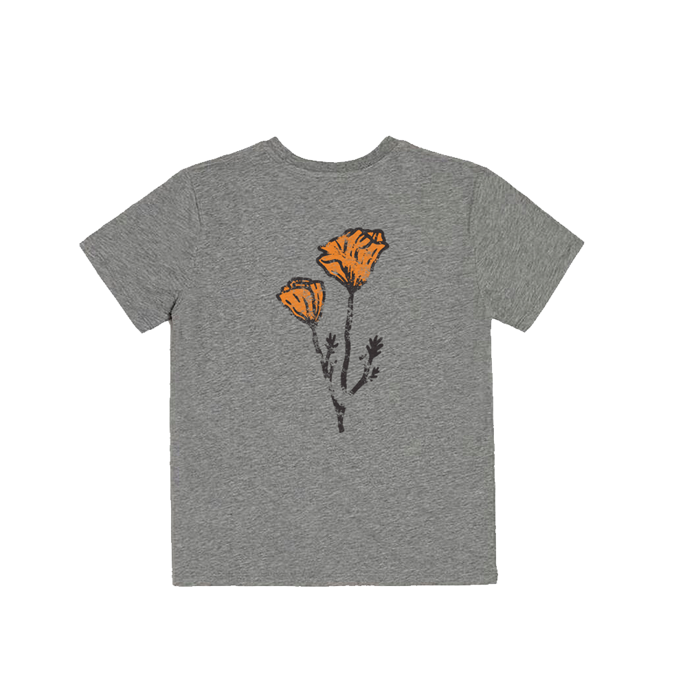 California Kids Collection | The Poppy - Youth - Heather Grey | Eco-Friendly, Sustainable Kids Apparel