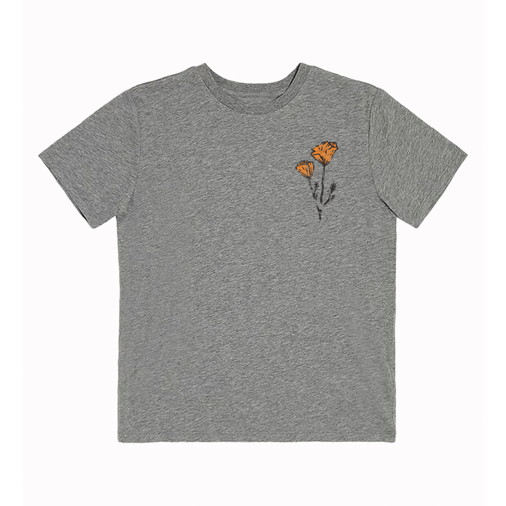 California Kids Collection | The Poppy - Youth - Heather Grey | Eco-Friendly, Sustainable Kids Apparel