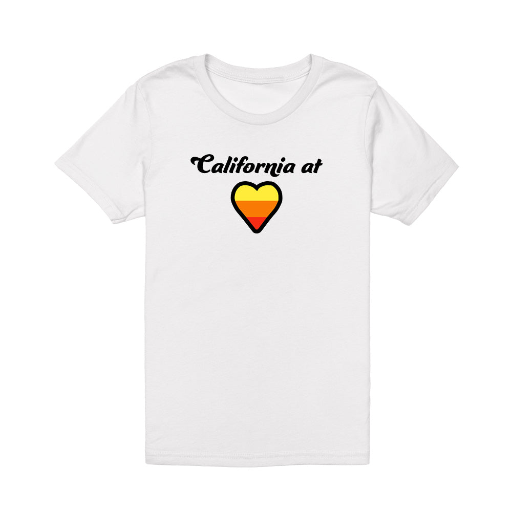 California Kids Collection | California at Heart - Youth - White | Eco-Friendly, Sustainable Kids Apparel