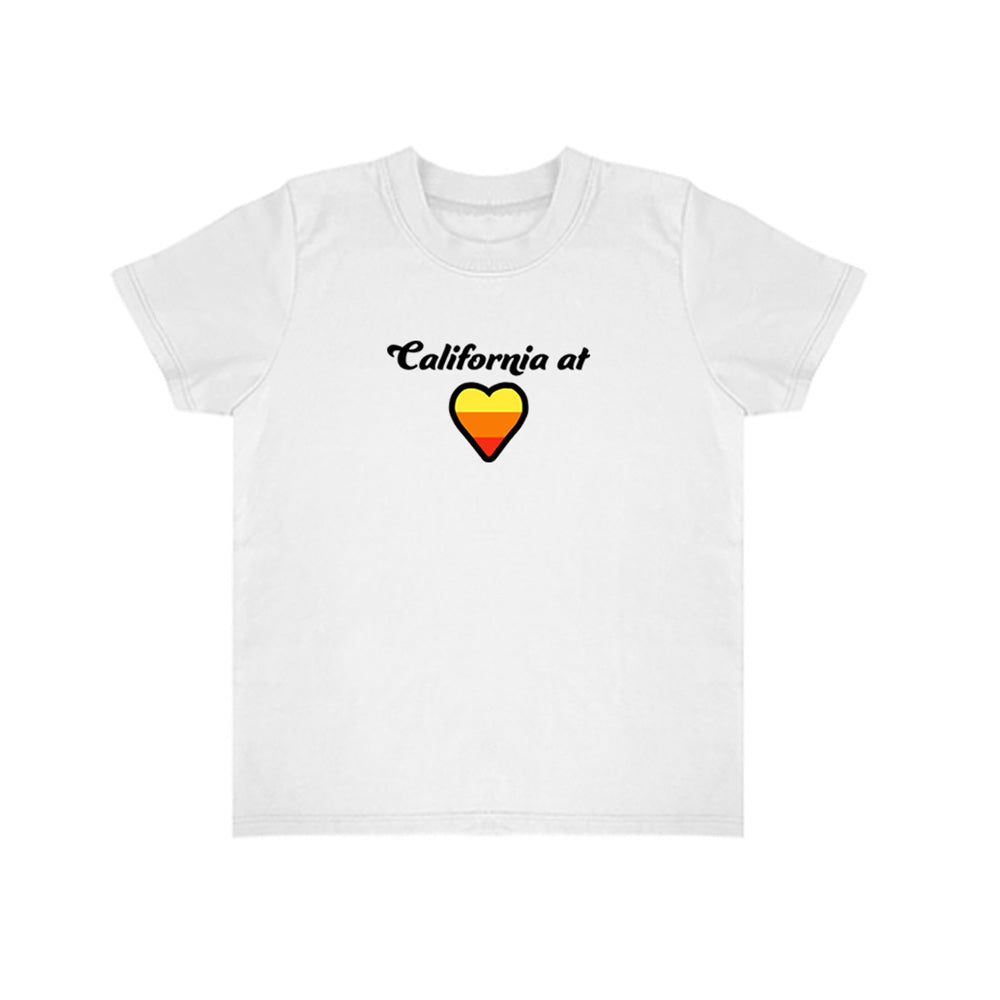 California Kids Collection | California at Heart - Baby - White | Eco-Friendly, Sustainable Kids Apparel