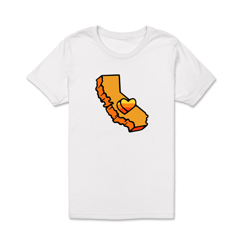 California Kids Collection | California Orange State - Youth - Blue | Eco-Friendly, Sustainable Kids Apparel