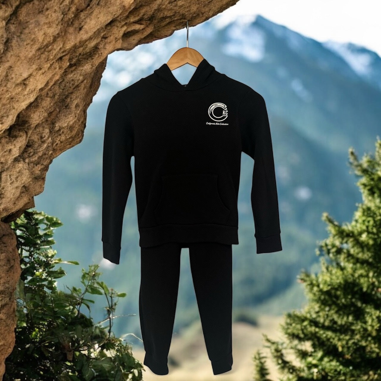 California Kids Collection | CKC Logo Hoodie - Youth - Black | Eco-Friendly, Sustainable Kids Apparel