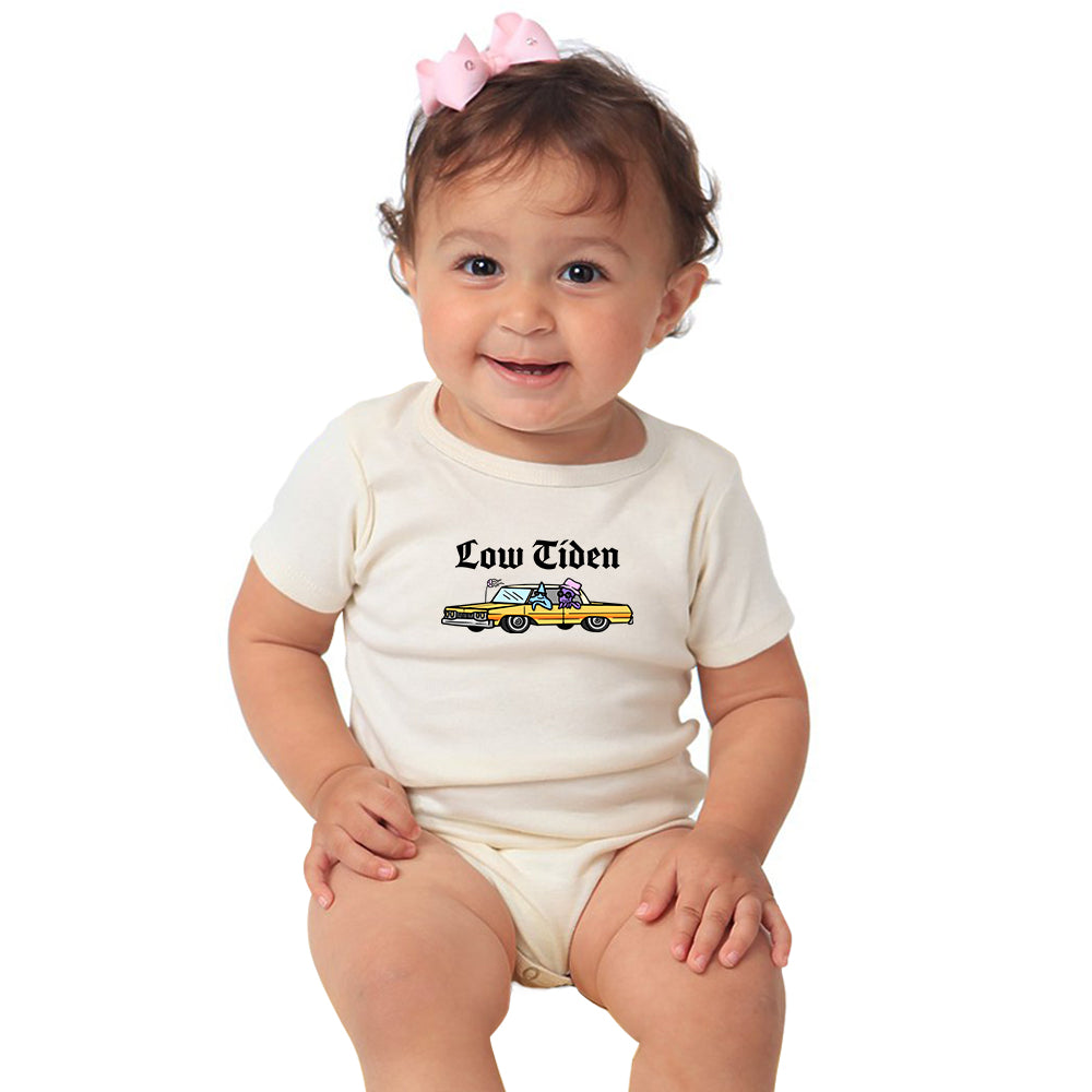 California Kids Collection | Low Tiden - Onesie - Natural | Eco-Friendly, Sustainable Kids Apparel