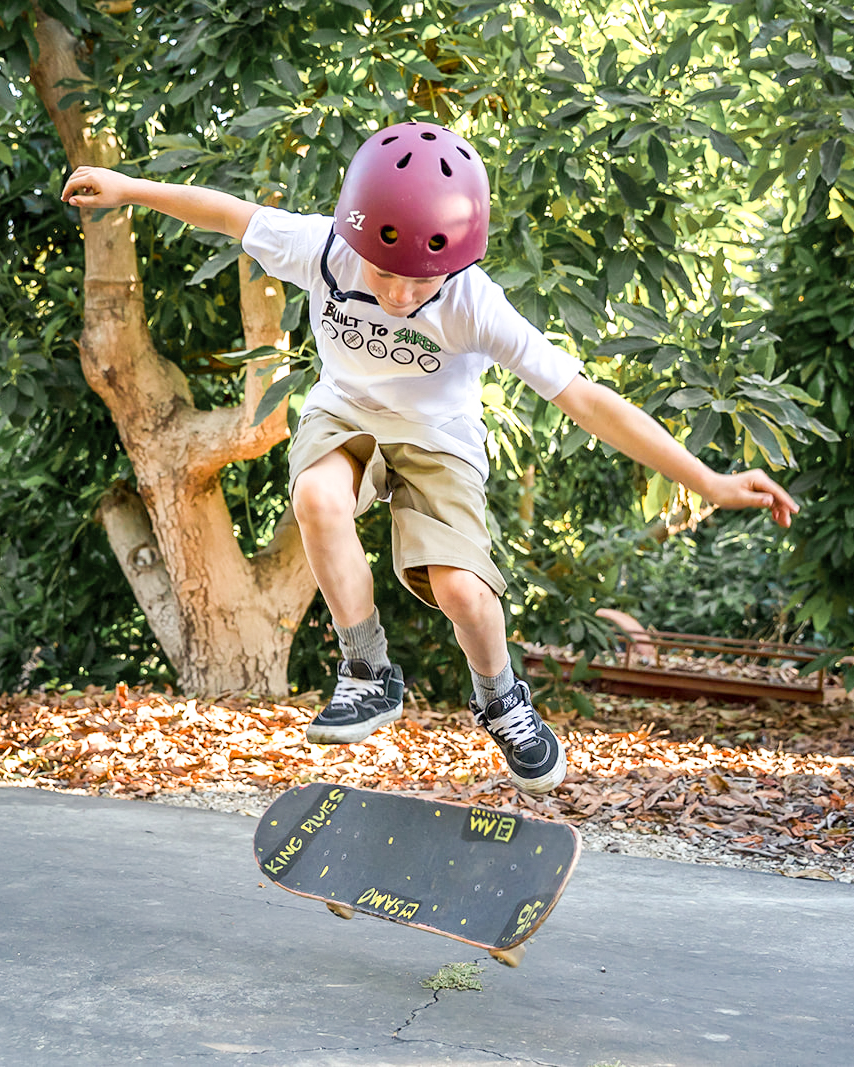 California Kids Collection | Built To Shred - Youth - White | Eco-Friendly, Sustainable Kids Apparel