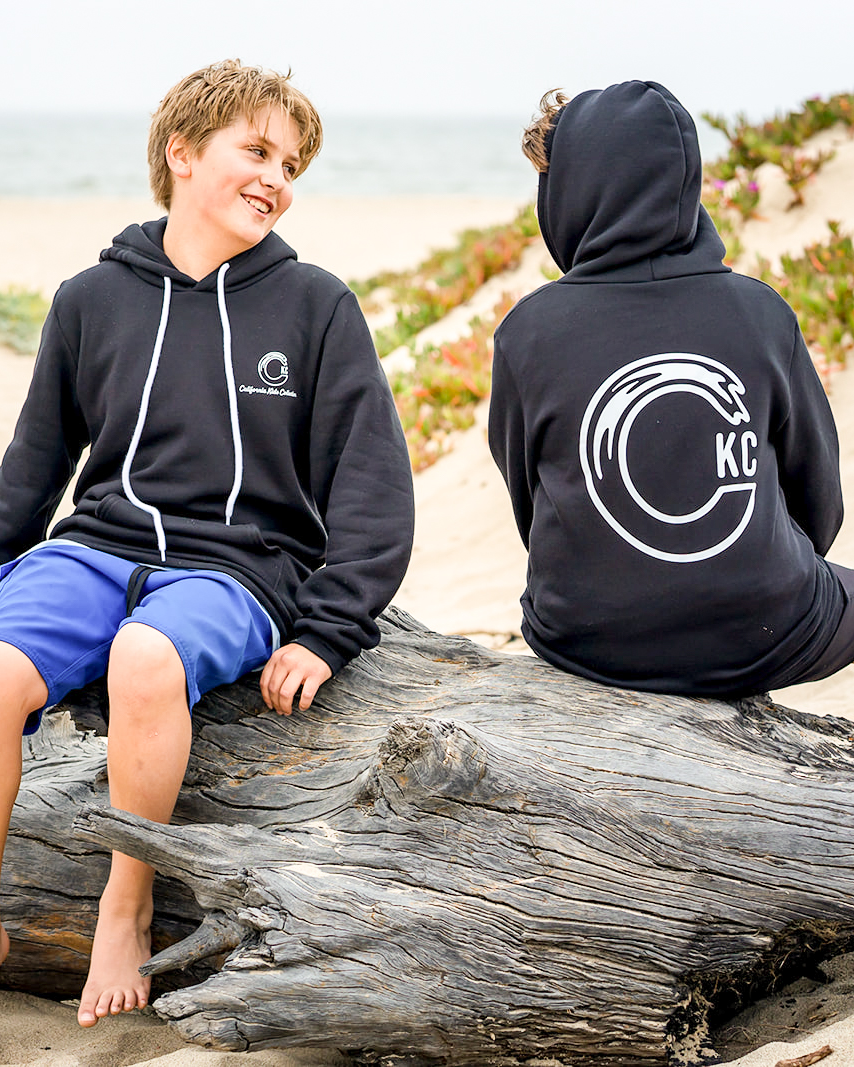 California Kids Collection | CKC Logo Hoodie - Youth - Black | Eco-Friendly, Sustainable Kids Apparel