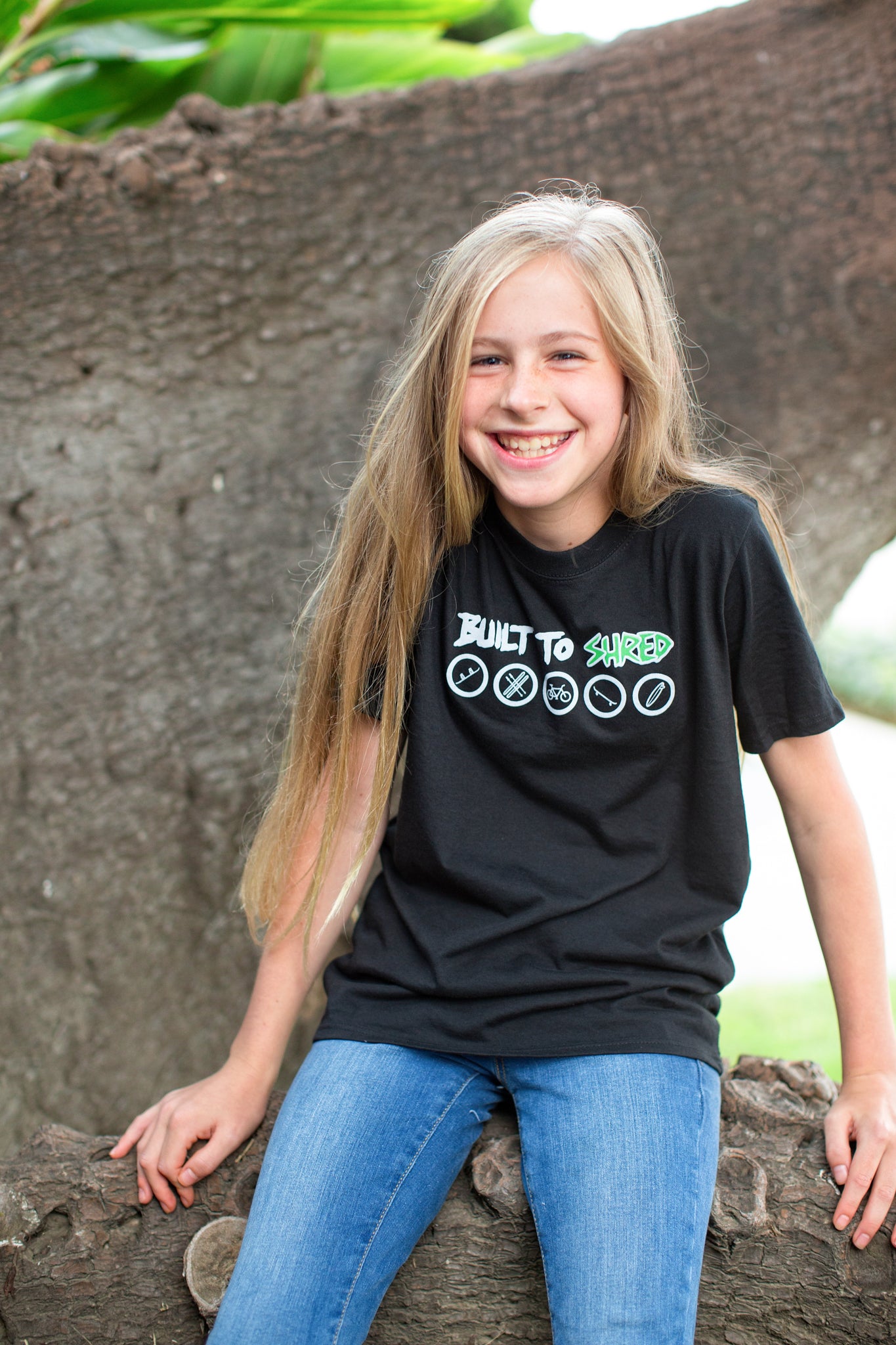 California Kids Collection | Built To Shred - Youth - Black | Eco-Friendly, Sustainable Kids Apparel